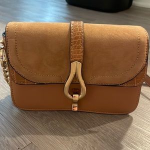Topshop Brown Crossbody Bag